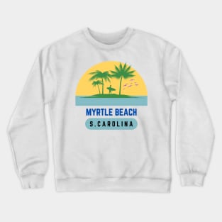 Myrtle Beach Sunset South Carolina Vintage Crewneck Sweatshirt